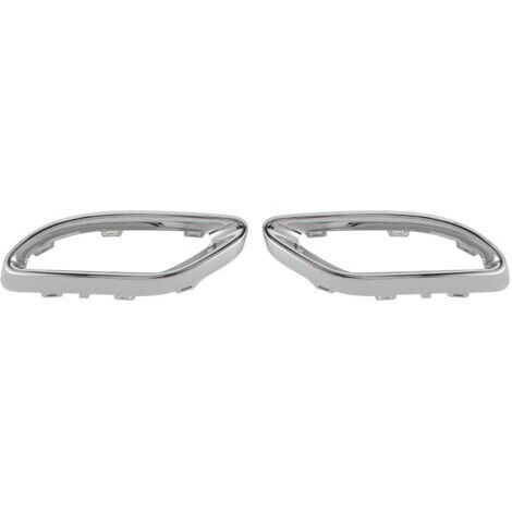 BUNTHAUS Embouts d'échappement chromés brillantsGarnitures de couvercle pour Mercedes-Benz Classe A B C E GLC CLS W177 W247 W205 W213 X253 C257