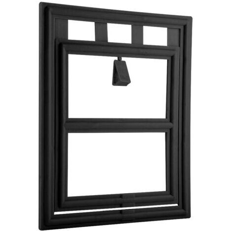 BUNTHAUS Estink Porte Magnétique pour Animaux de Compagnie, Chatière Automatique pour Chats et Petits Chiens, Noir, Large, Compatible avec Portes et Fenêtres Moustiquaires