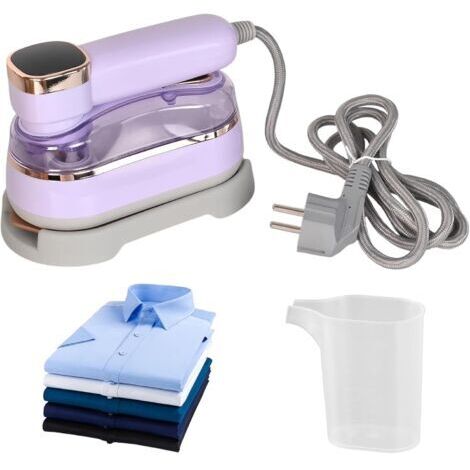 BUNTHAUS Fer à Repasser de Voyage Portable  2en1 (Fer à Vapeur + Défroisseur)  Chauffage Rapide 15S (1200W)  Léger & Compact pour Voyages  Réservoir 180ml,4 Modes de Repassage  Écran LED