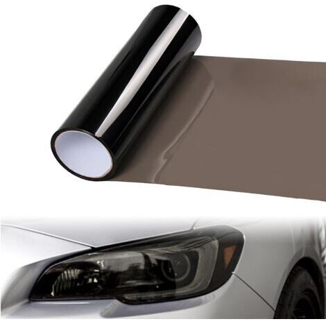 BUNTHAUS Film teinté pour phares de voiture, 120 x 30 cm, noir, film teinté pour phares de voiture, film teinté en vinyle transparent pour feux arrière de voiture, feux antibrouillard