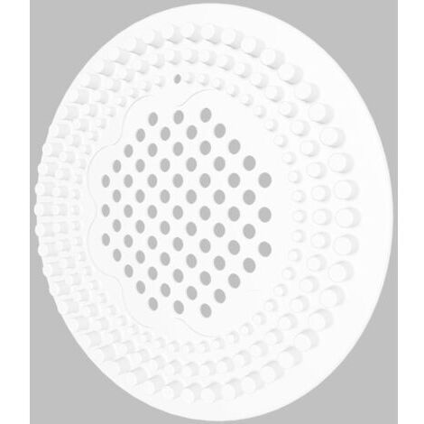 BUNTHAUS Filtre d'évier de cuisine, filtre à cheveux d'égout de piscine, couvercle de vidange de sol à pression anti-blocage et résistant aux odeurs pour salle de bain (Blanc)