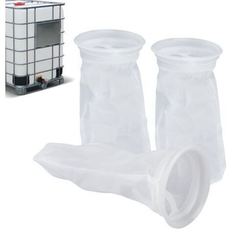 BUNTHAUS Filtre IBC en Nylon 3 Pièces Filtre Cuve 1000l Eau de Pluie Filtre à Couvercle IBC Filtre à Eau de Pluie IBC Filter Lavable Filtre de Couvercle en Nylon Accessoires pour Réservoir IBC