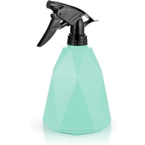 BUNTHAUS Flacon pulvérisateur en plastique Arrosoir à pression Buse réglable Récipient de liquide rechargeable Spray (Vert 600 ml)
