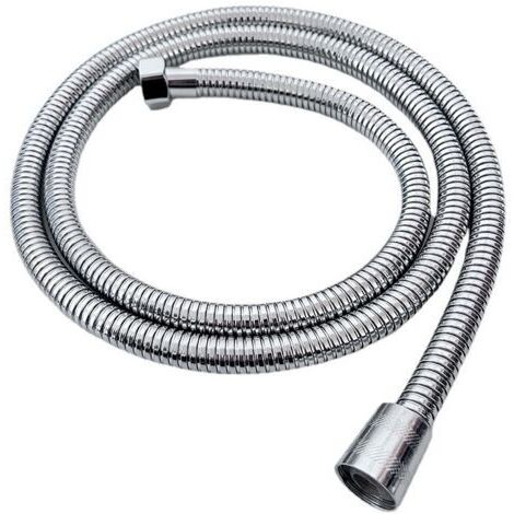 BUNTHAUS Flexible de douche en acier inoxydable de 1,5 m – Anti-torsion, haute pression – Raccord universel G1/2