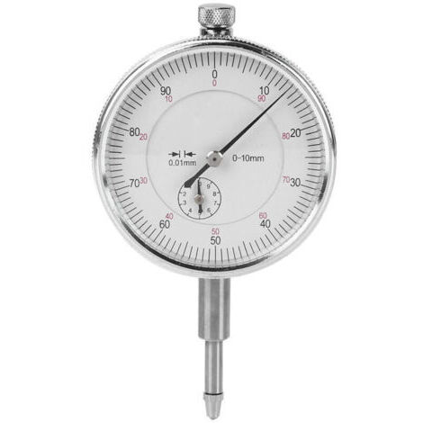 BUNTHAUS Gauge de cadran, outil de mesure, 0 à 10 mm en aluminium Indicateur en alliage pour la maison