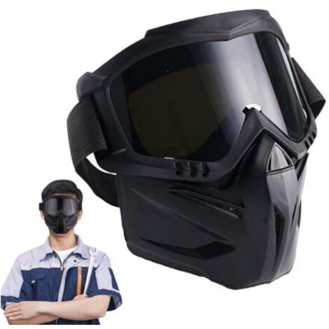 BUNTHAUS Générique Cagoules de Soudage,Masque de Soudeur Anti Éblouissement  Protection des Yeux, Équipement de Sécurité, Résistant Flammes et Chaleur avec Lunettes Auto Obscurcissantes pour Découpe