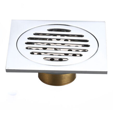 BUNTHAUS Grille de douche anti-cheveux drain de sol épaissi inox carré douche drain de sol anti-odeur salle de bain
