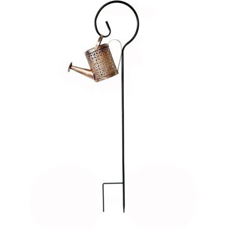 BUNTHAUS Guirlande lumineuse LED solaire Arrosoir Décoration de jardin Arrosoir Porte-bouteille