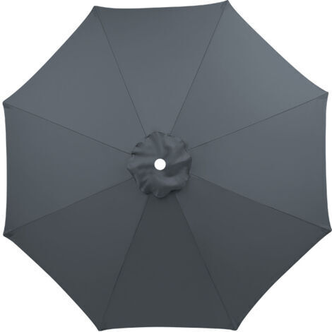 BUNTHAUS Housse de parasol 3 m – Tissu polyester double couche imperméable – Anti-UV – Compatible 8 baleines – Montage facile
