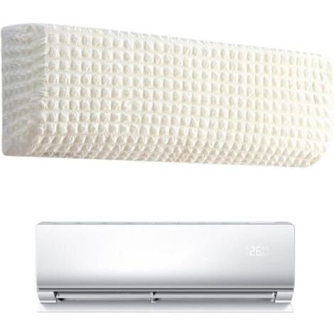 BUNTHAUS Housse de Protection Murale pour Climatiseur Intérieur, Couverture Anti-Poussière Rétractable et Lavable en Polyester Durable, Protège Efficacement Votre Climatisation Suspendue en Conservant