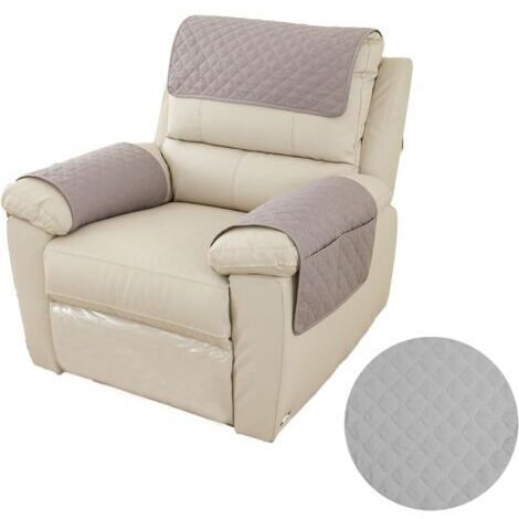 BUNTHAUS Housse Fauteuil, Housse D'accoudoir de Canapé, Protection de Canapé de Bras Lavable, Housse de Fauteuil Inclinable Imperméable, Protection de Meubles pour 1 Place