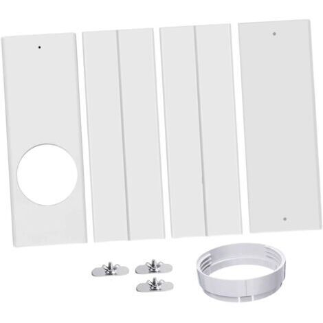 BUNTHAUS Joint Universel pour Climatiseurs Kit de Climatiseur Portable pour Fenêtre avec Panneaux D'étanchéité Télescopiques Réglables, Kit de Ventilation Télescopique PVC Segmenté Robuste et Léger