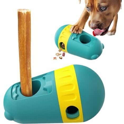 BUNTHAUS Jouet pour Chien 2 en 1 – Distributeur de Friandises Réglable et Jouet Interactif pour Chiot, Stimulation Mentale et Alimentation Lente, Sécurité Anti-Étouffement
