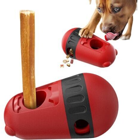 BUNTHAUS Jouet pour Chien 2 en 1 – Distributeur de Friandises Réglable et Jouet Interactif pour Chiot, Stimulation Mentale et Alimentation Lente, Sécurité Anti-Étouffement