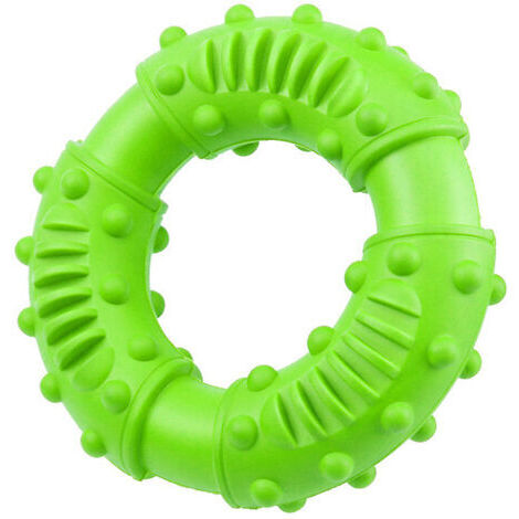 BUNTHAUS Jouet pour chien ultra-résistant pour les gros macheurs - jouet pour chien pratiquement indestructible en caoutchouc naturel(vert)