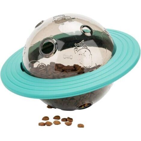BUNTHAUS Jouets interactifs Distributeur Nourriture Boule festin Nourriture d'animal familier,Chien Chat Manger Lentement Traiter Boule activité Centre Chargeur Jouet pour Petit Animal Moyen