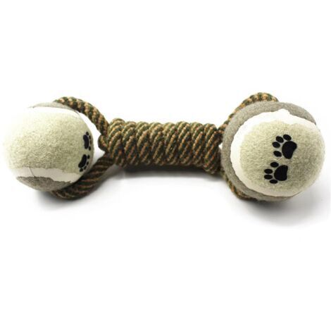 BUNTHAUS Jouets Pour Chien Balle De Tennis, Jouets À Mâcher De Corde De Coton Durable, Bénéfique Pour La Santé Dentaire De Chien, Jouet De Cordes Interactives Pour Les Petits/Moyen Chien