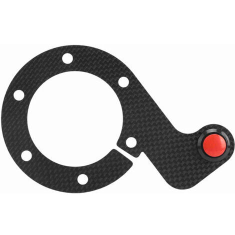 BUNTHAUS ‌Kit bouton de klaxon externe fibre de carbone‌Pour volant MOMO/OMP/Nardi/Sparco 6 trous. ‌Accessoire tuning‌.