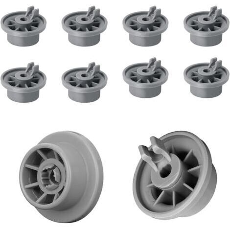 BUNTHAUS Kit de 8 Roulements pour Panier Inférieur de Lave-Vaisselle - Roulettes et Roues de Rechange Universelles Compatibles avec Bosch Siemens Accessoire Lave Vaisselle