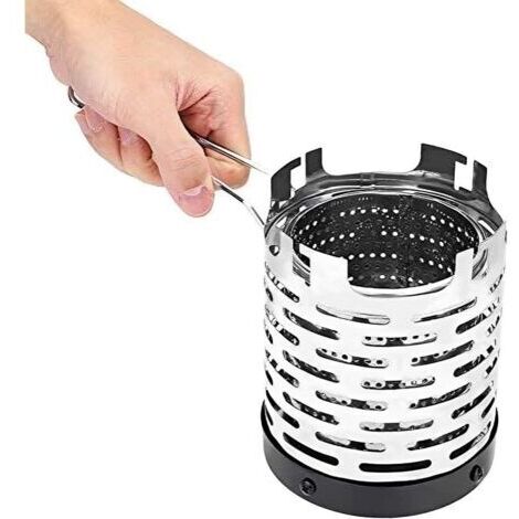 BUNTHAUS Kit de chauffage pour réchaud à gaz de camping, housse de protection pour réchaud à gaz de tente, chauffage à gaz de camping en acier inoxydable