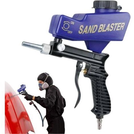 BUNTHAUS Kit De Sableuse Professionnelle, Sableuse Portative, Équipement De Sablage Portable Décapage Rouille Polissage Vernis Peinture Nettoyage Restauration Meubles Bois