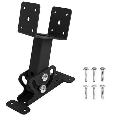 BUNTHAUS Kit de support de rehausse de toit réglable pour pergolas, fixation robuste pour poutre, selle de 3-1/2 pouces pour gazebo
