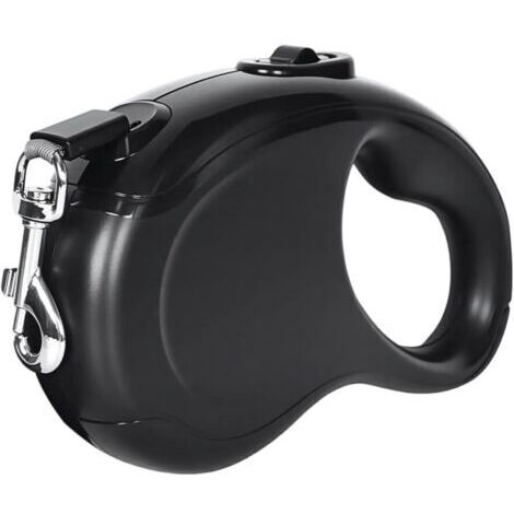 BUNTHAUS Laisse Chien Enrouleur Sangle Classic 5m, Laisse Flexible Rétractable,sans Enchevetrement en Forme de U, Nylon,avec Un Boutton S'arrêter Bloquer, pour Le Dressage et la Promenade