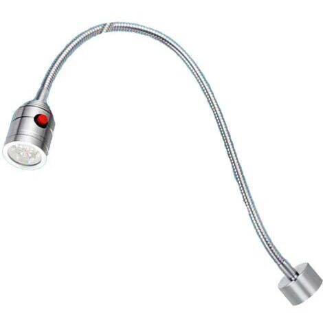 BUNTHAUS Lampe Magnétique à Col de Cygne, Lampe de Travail LED à Col de Cygne 5 W 24 V Longueur du Tube 500 Mm Lampe à Outils à Base Magnétique pour la Réparation d'établi