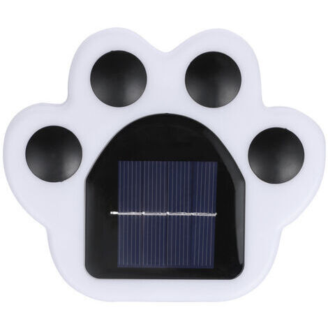 BUNTHAUS Lampe solaire d'extérieur au sol, lumière de chemin à LED, lumière solaire extérieure de jardin, lumière solaire de jardin pour pelouse, terrasse, allée, passerelle, patio blanc