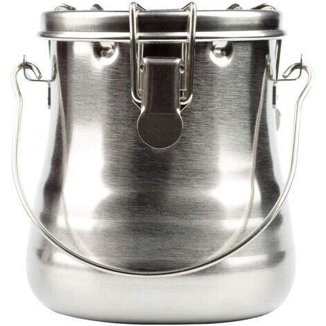 BUNTHAUS Lave-pinceaux en acier inoxydable - Portable - Anti-fuite - Avec couvercle et filtre - 8,6 x 10,2 cm