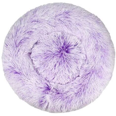 BUNTHAUS Lit pour chat, coussin moelleux, doux lavable pour chiens chats (dégradé violet, 80 cm), Ensoleillé