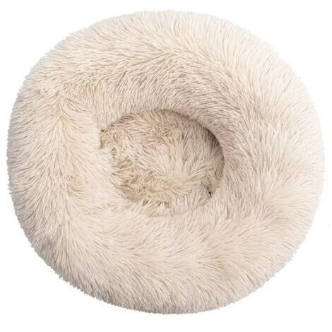 BUNTHAUS Lit pour Chat, Coussin Moelleux, Doux Lavable pour Chiens Chats (Marron Clair, 50 cm), Ensoleillé
