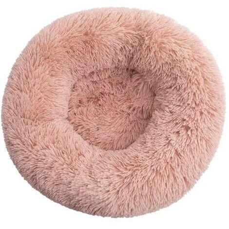 BUNTHAUS Lit pour Chat, Coussin Moelleux, Doux Lavable pour Chiens Chats (Rose chair, 80 cm), Ensoleillé