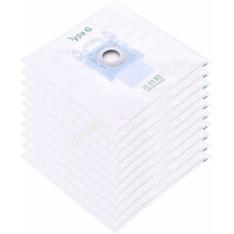 BUNTHAUS lot de 10 Filtre à manches pour sacs à poussière pour Bosch Type G/MegaFilt Super Tex BBZ41FG 468383,VBBS600V00,6000...6999,32A2,42A04