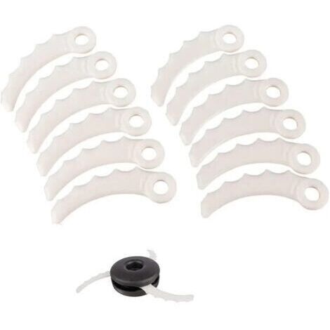 BUNTHAUS Lot de 12 lames de rechange en plastique pour coupe-bordures 198426-9 Makita