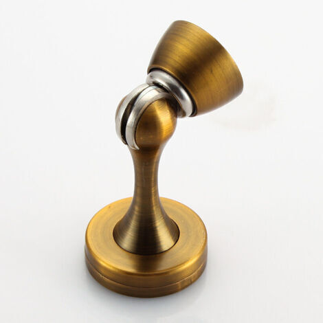 BUNTHAUS Lot de 2 butoirs de porte magnétiques en acier inoxydable avec fermeture douce pour porte murale robuste（Jaune）