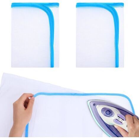 BUNTHAUS Lot de 2 chiffons de pressage pour repassage Tissu en maille anti brûlures Protection isolante pour couture et repassage Outil de pressage pour protection du repassage 60 x 40 cm