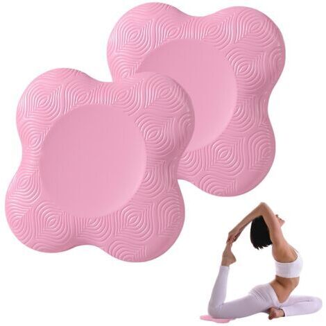 BUNTHAUS Lot de 2 coussins de yoga, genouillères, antidérapants, accessoires de yoga, résistants à l'usure, pour protéger les genoux, les chevilles, les mains et les coudes, pour yoga, gymnastique