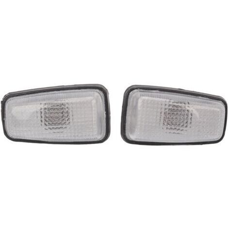 BUNTHAUS Lot de 2 feux clignotants latéraux à LED (répétiteur) 632567, compatibles avec Peugeot 106, 306, 406, 806, Expert et Partner (12 V).