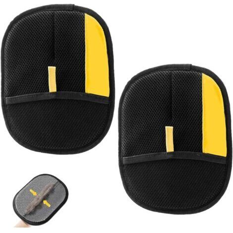 BUNTHAUS Lot de 2 Gants de Toilettage Double Face pour Chien et Chat, Gants Anti Poils Réutilisables et Lavables, Enlève Les Poils d'animaux sur Meubles, Vêtements et Tapis
