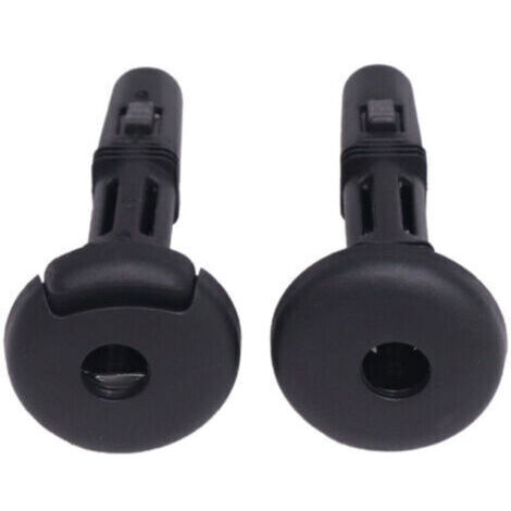 BUNTHAUS Lot de 2 Guides D’Insertion en Plastique Noir pour Appuie-Tête de Siège Auto Tubes de Fixation Compatibles Système de Verrouillage Accessoires Intérieurs pour Siège Voiture