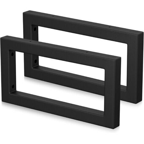 BUNTHAUS Lot de 2 (Noir, 30 cm) Supports de Console Murale pour Lavabo,Supports pour étagères,Support de Console pourLavabo, Porte Serviettes