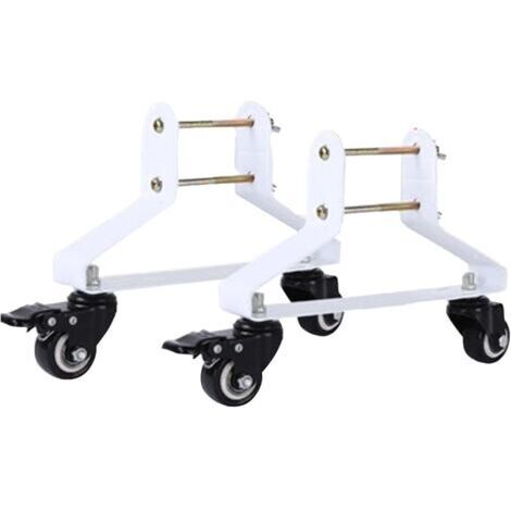 BUNTHAUS Lot de 2 pieds pour chauffages infrarouges, pieds de chauffage infrarouge, support de radiateur électrique avec roues