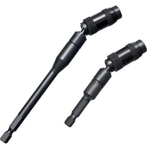 BUNTHAUS Lot de 2 porte-forets pivotants magnétiques, porte-embout hexagonal, support d'embout pour espaces étroits ou coins