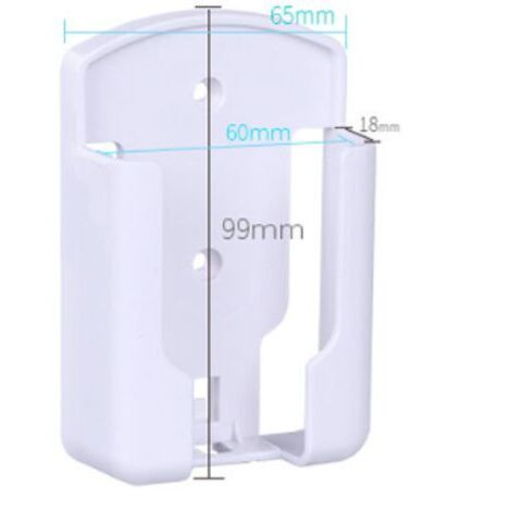 BUNTHAUS Lot de 2 Range Telecommande, Porte Telecommande TV, Support Telecommande Mural pour Climatiseur Universelle Boîtier de Rangement, Matériau Durable Blanc,  Pâte Double Face Forte