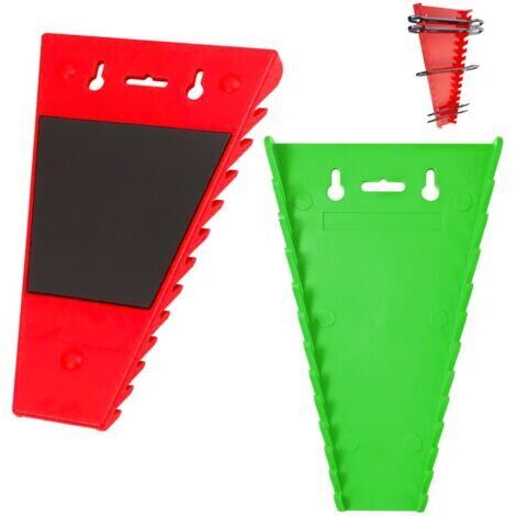 BUNTHAUS Lot de 2 supports de fixation magnétiques pour clés réglables, supports muraux pour outils, supports de fixation magnétiques pour atelier.