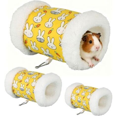 BUNTHAUS Lot de 2 Tunnel pour Chat, Tunnels Lapin, Lit pour Cachette Lapin Tunnel Cochon d'Inde pour Les Hamster Chats Lapins Chiens Cochons d'Inde Animaux De Compagnie