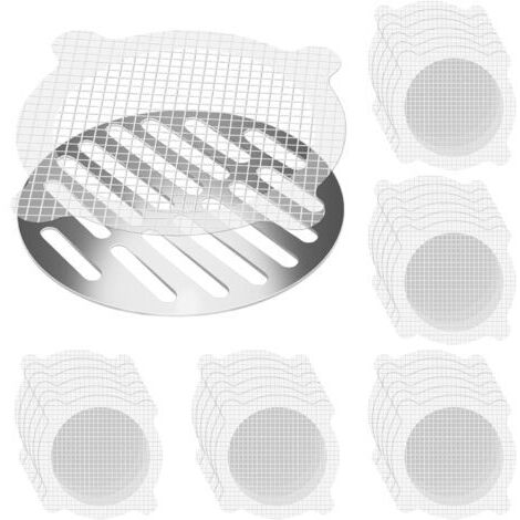BUNTHAUS Lot de 30 Pièces (10 cm) Attrape Cheveux Jetable, Filtre Drain de Douche, Grille Douche Filtre, Filtre à Cheveux Douche, Filtre Protecteur de Drain pour Baignoire Cuisine Évier