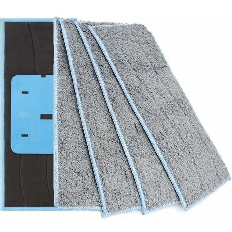 BUNTHAUS Lot de 4 Chiffons de Nettoyage lavables compatibles avec IRobot Braava Jet M6, vadrouilles humides lavables réutilisables compatibles avec la série Braava Jet m