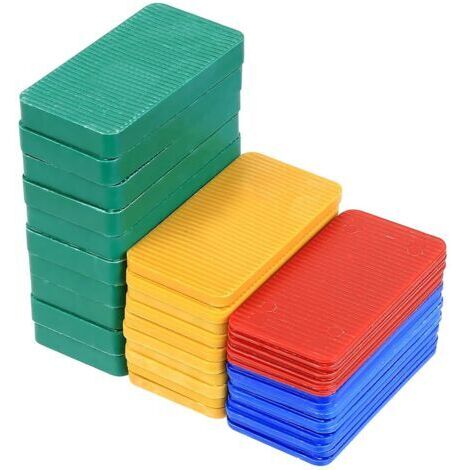 BUNTHAUS Lot de 40 cales et entretoises en plastique 75 x 40 x 1,5 10 mm Pour la pose de carrelage